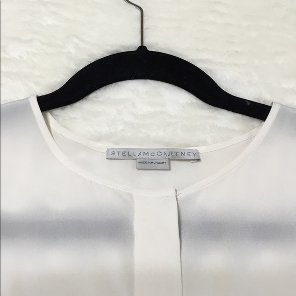 Stella McCartney silk cream blouse size 48 - Picture 9 of 11